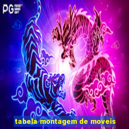 tabela montagem de moveis